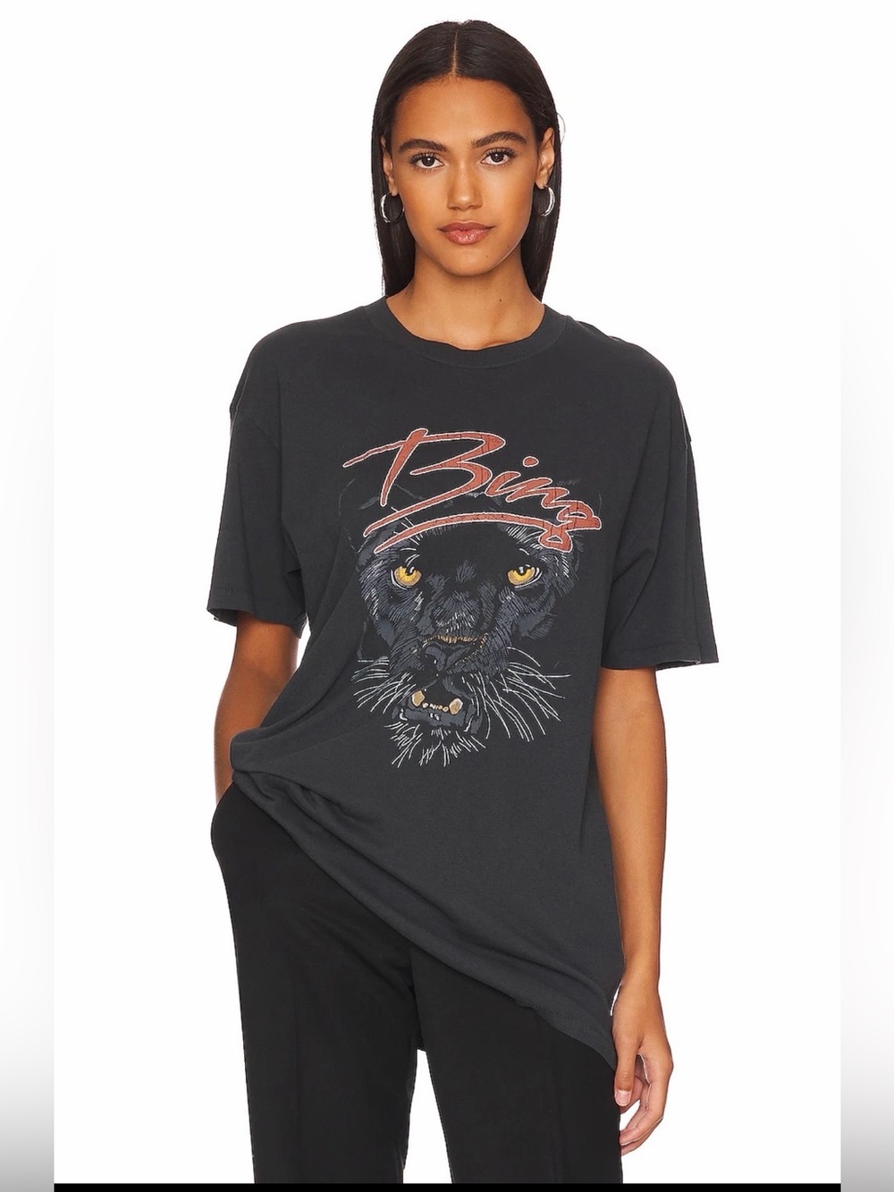 Anine Bing black panther t shirt